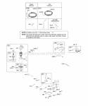 Alternator Controls Electric Starter Governor Spring Ignition Diagram and Parts List for 31P977-0670-E1  Briggs and Stratton Engine